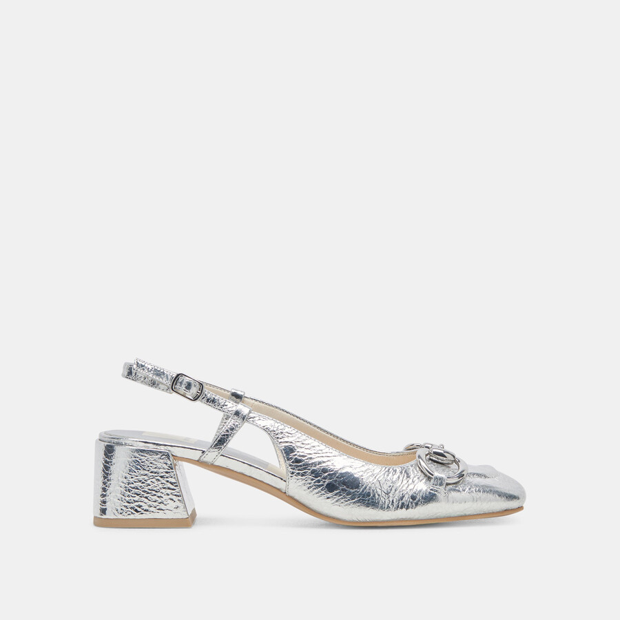 melli heels argento pelle invecchiata