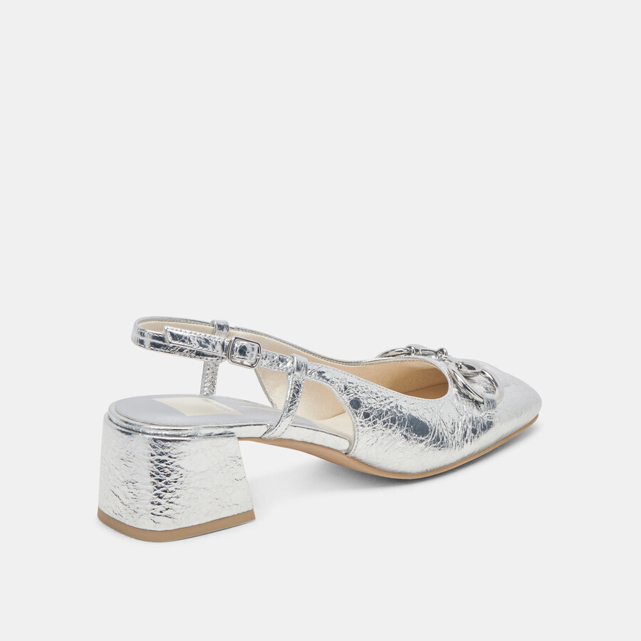 melli heels argento pelle invecchiata