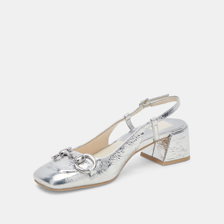 melli heels argento pelle invecchiata