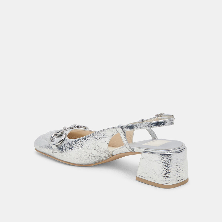 melli heels argento pelle invecchiata