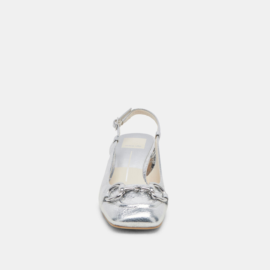 melli heels argento pelle invecchiata