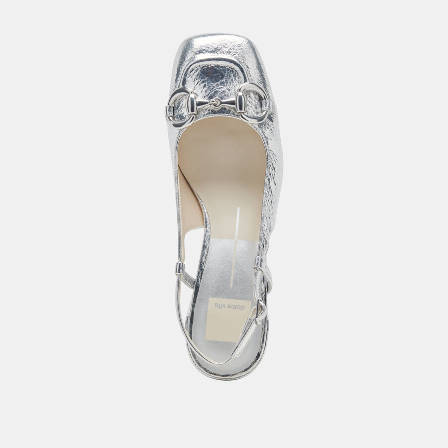 melli heels argento pelle invecchiata