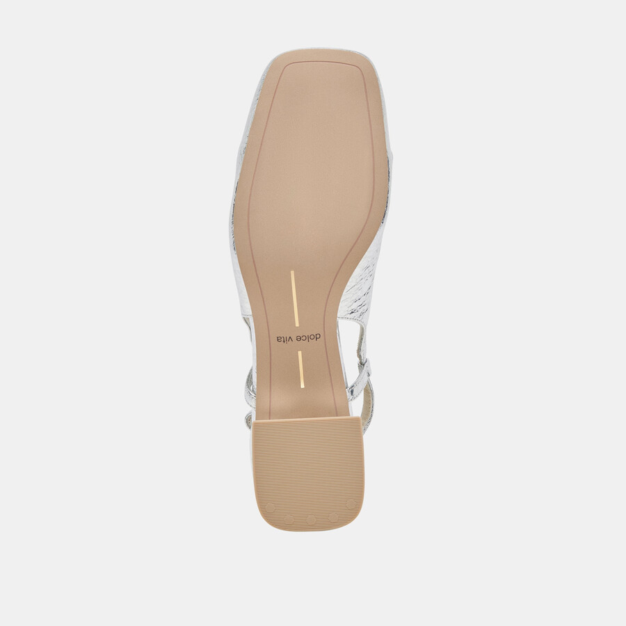 melli heels argento pelle invecchiata