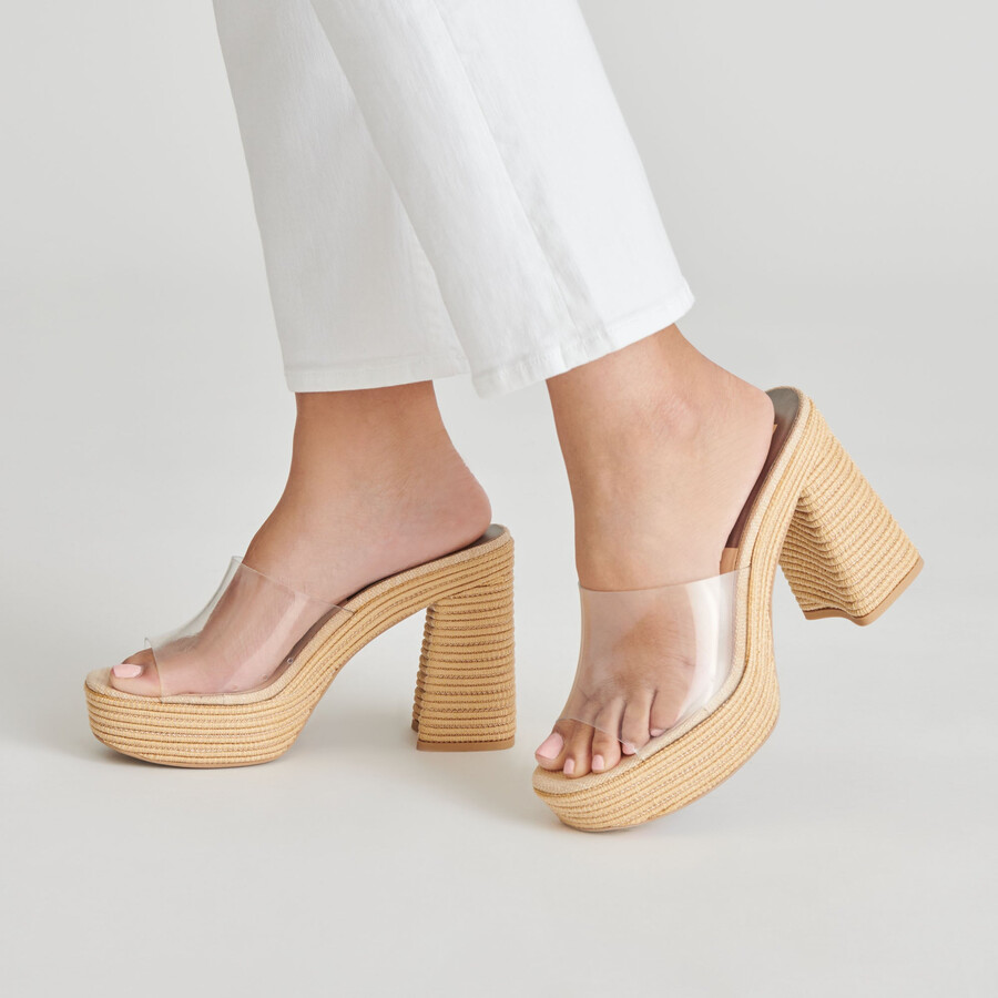 lichia heels vinile naturale