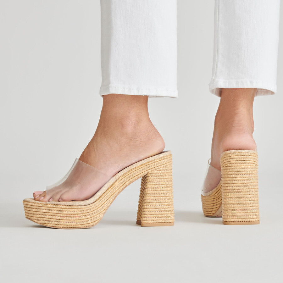 lichia heels vinile naturale
