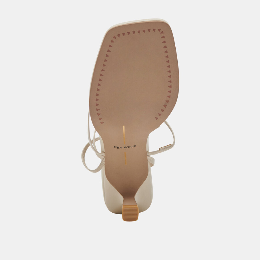tacchi malabo in pelle avorio