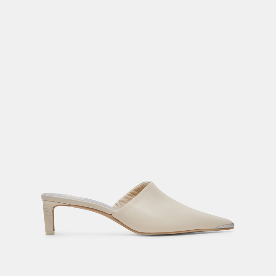 lexy heels in pelle avorio
