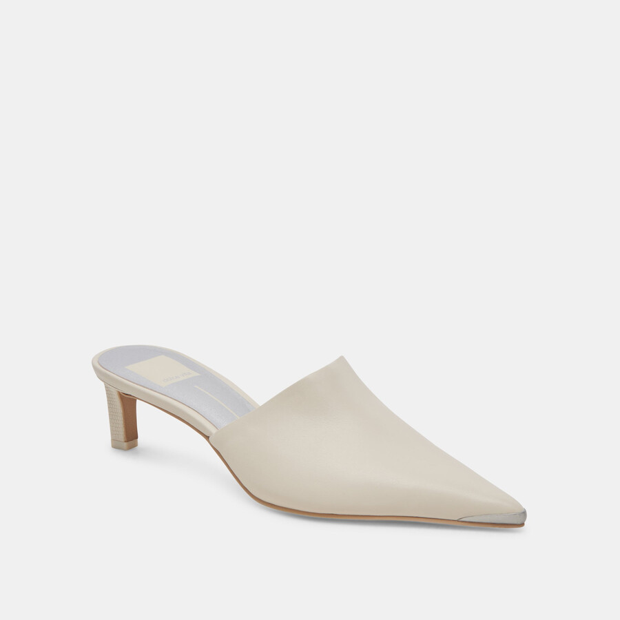 lexy heels in pelle avorio