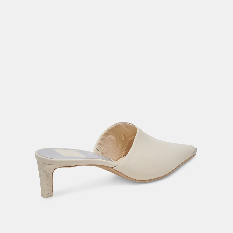 lexy heels in pelle avorio