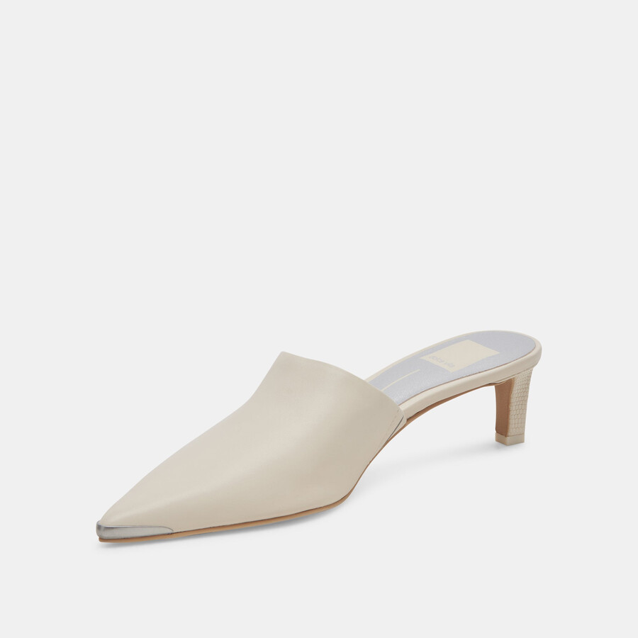 lexy heels in pelle avorio