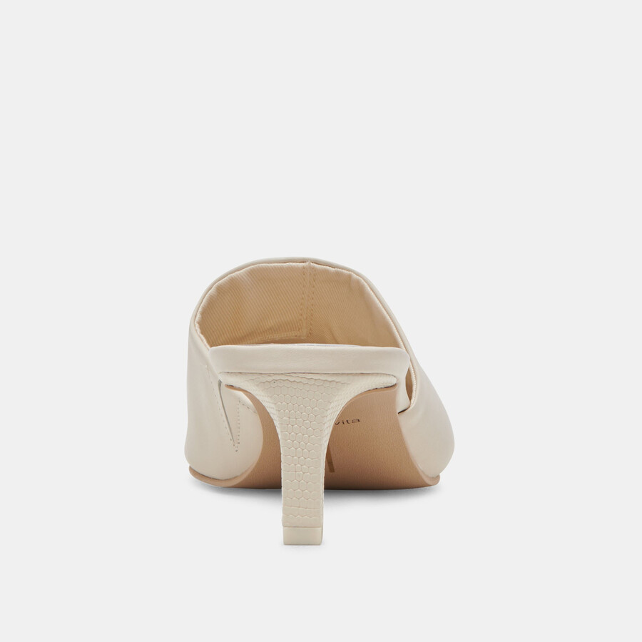 lexy heels in pelle avorio