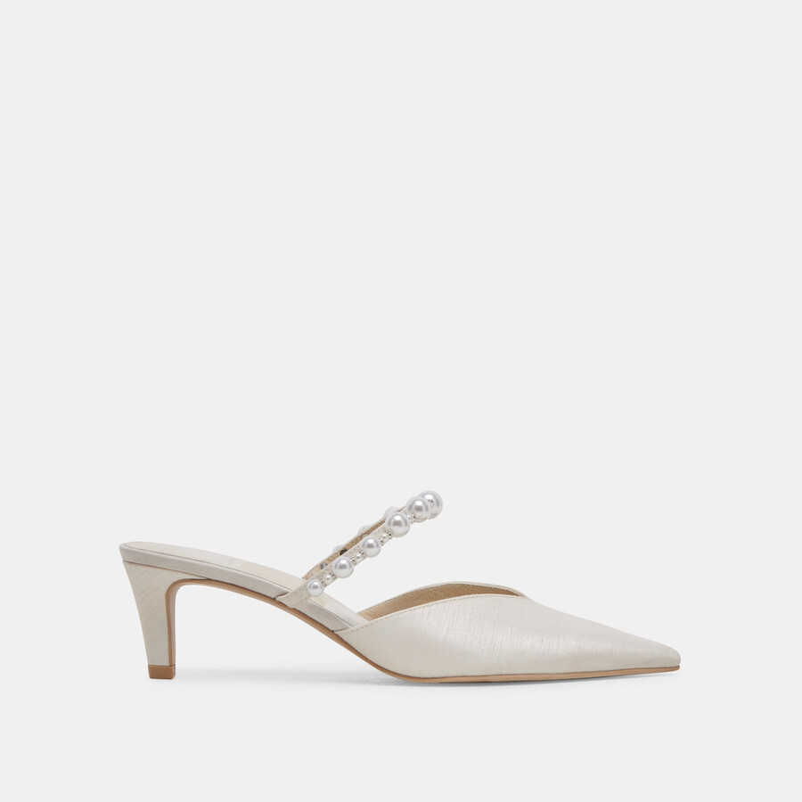 scarpe con tacco medio kanika pearl vanilla pearls