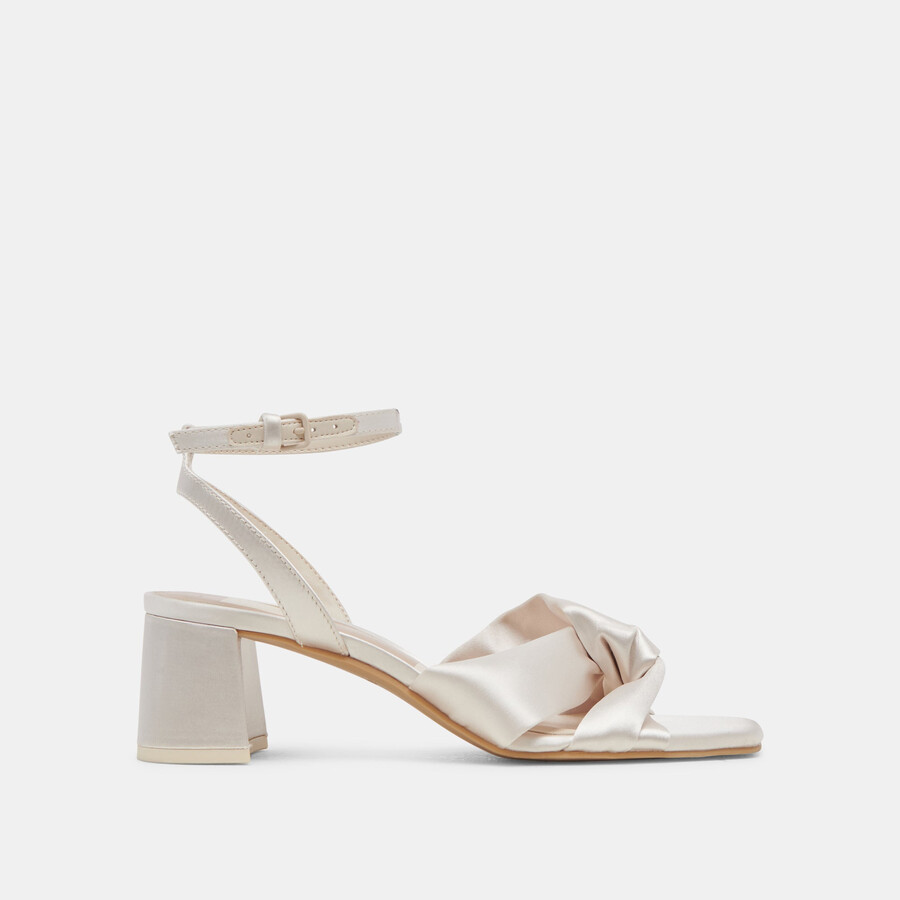 brenna heels avorio satin