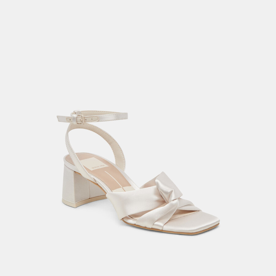 brenna heels avorio satin