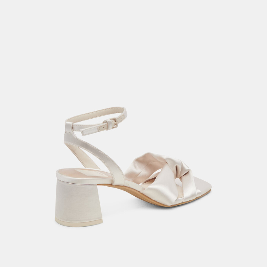 brenna heels avorio satin