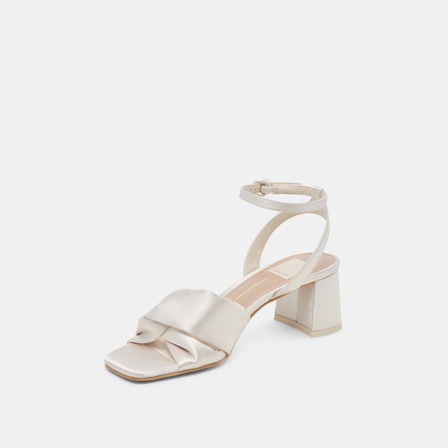 brenna heels avorio satin
