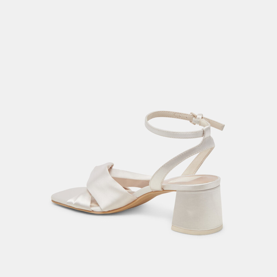 brenna heels avorio satin