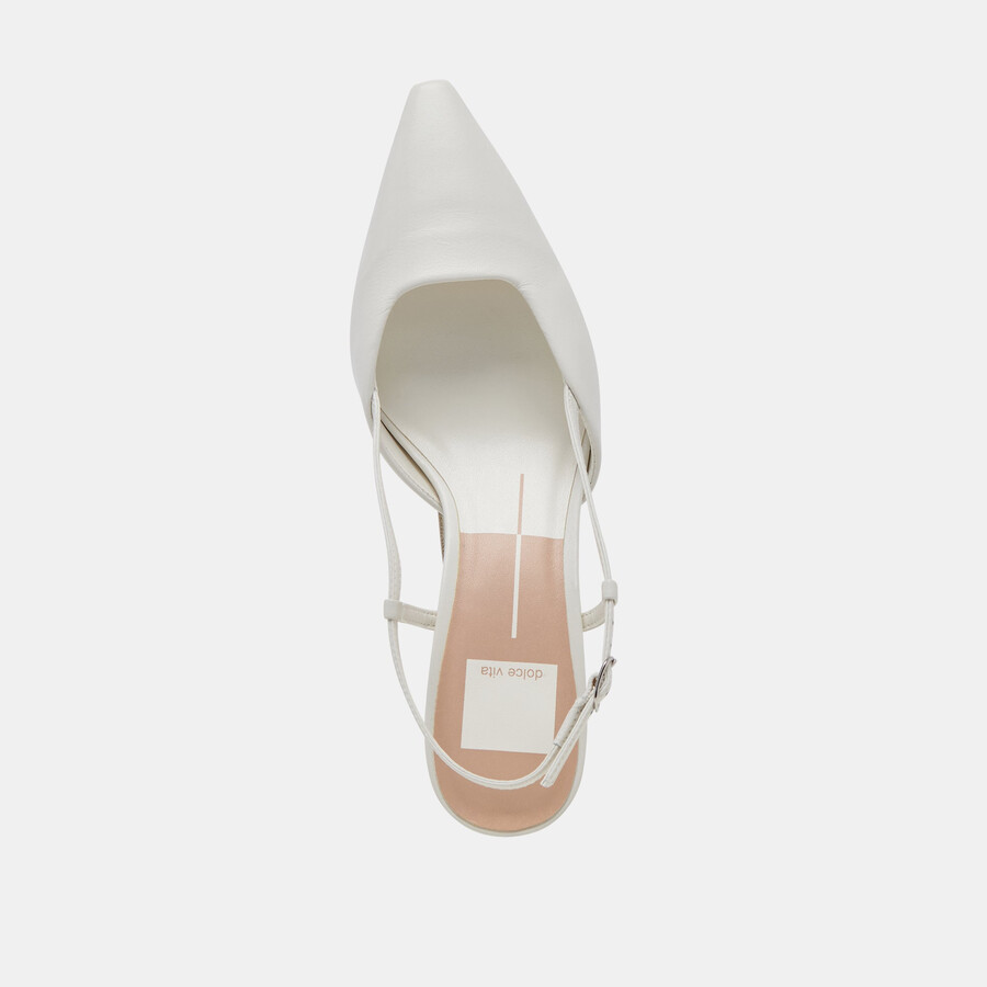odela heels pelle bianca