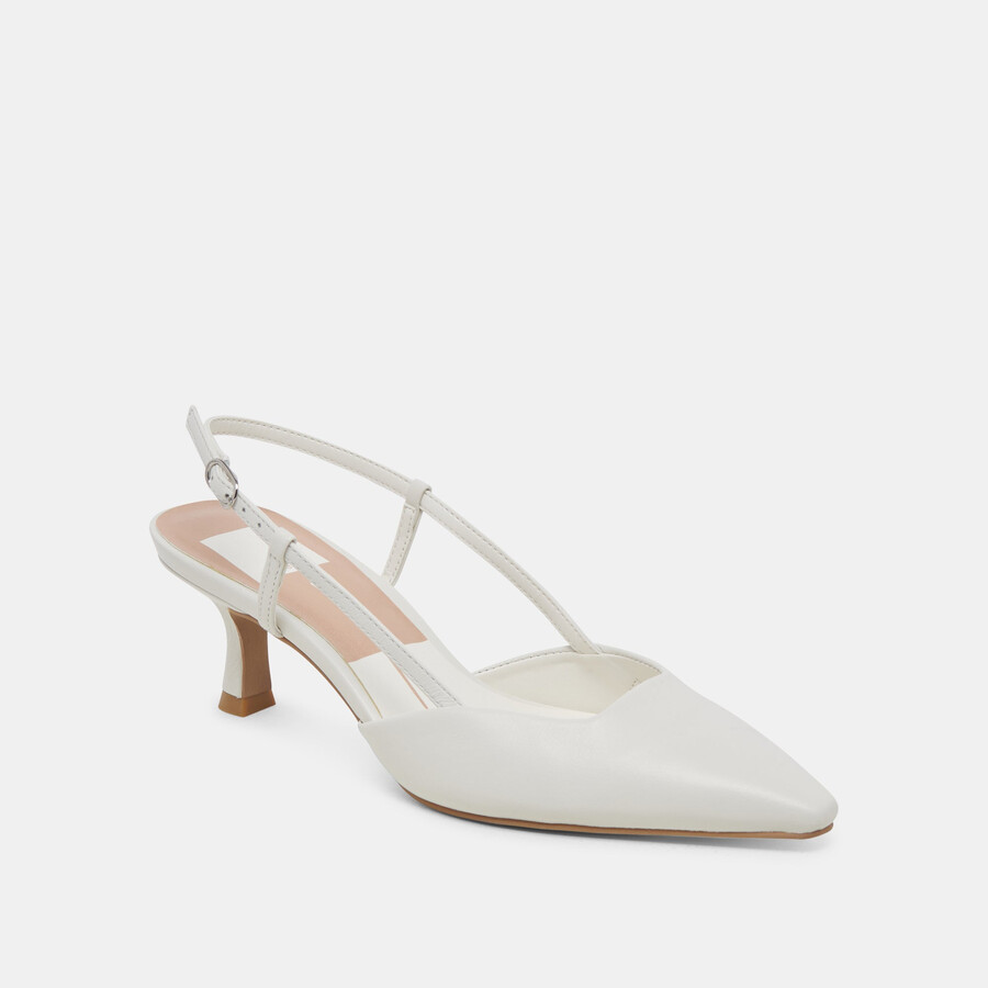 odela heels pelle bianca