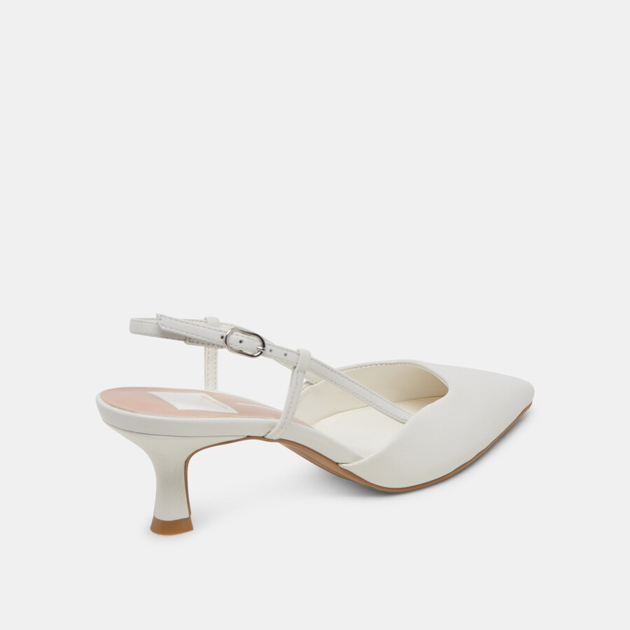 odela heels pelle bianca