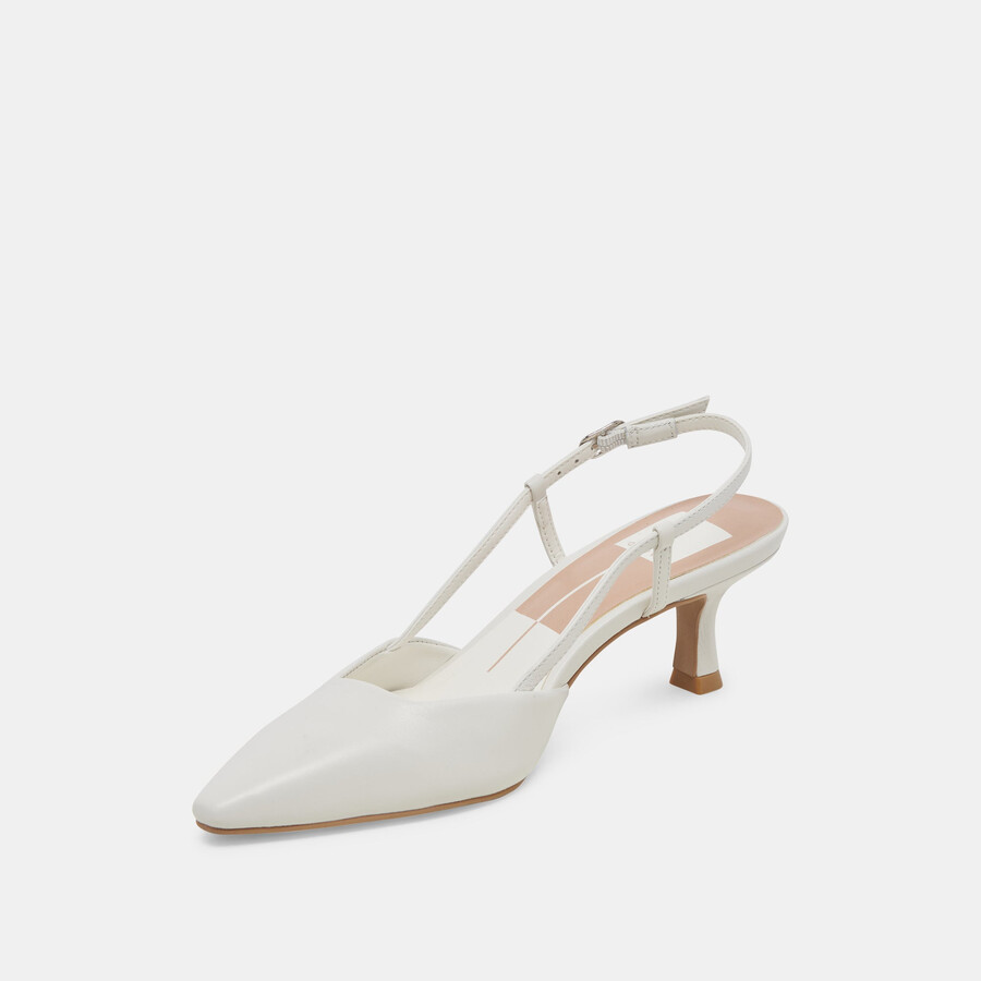 odela heels pelle bianca