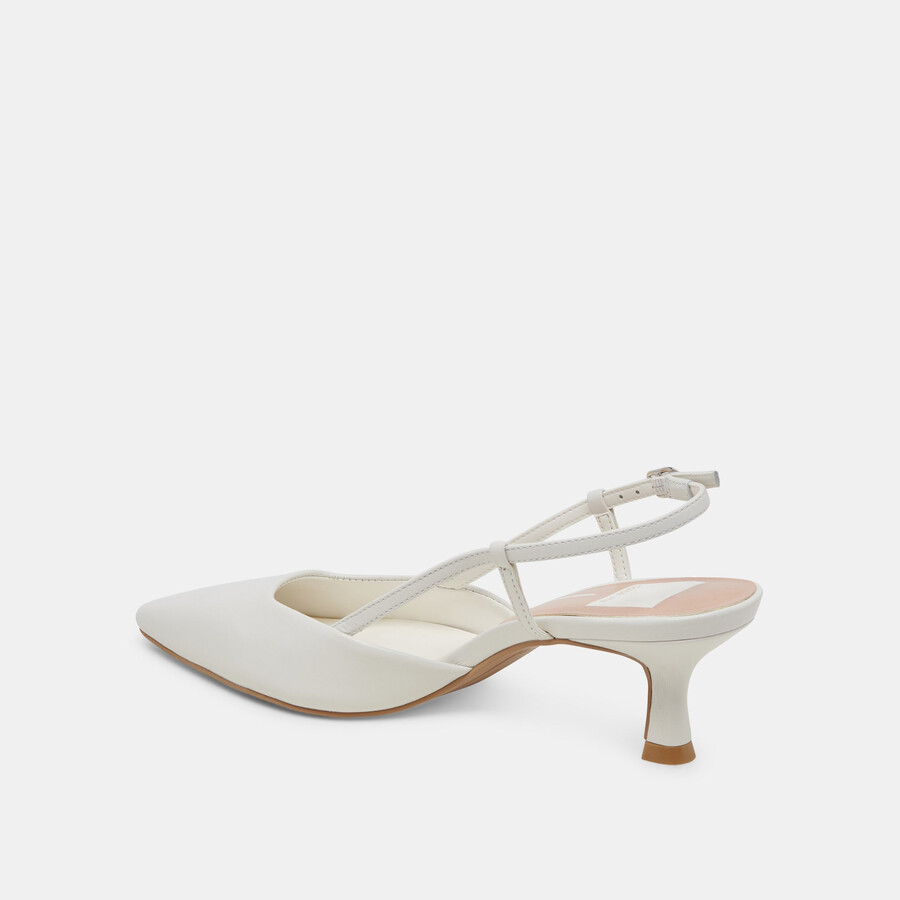odela heels pelle bianca