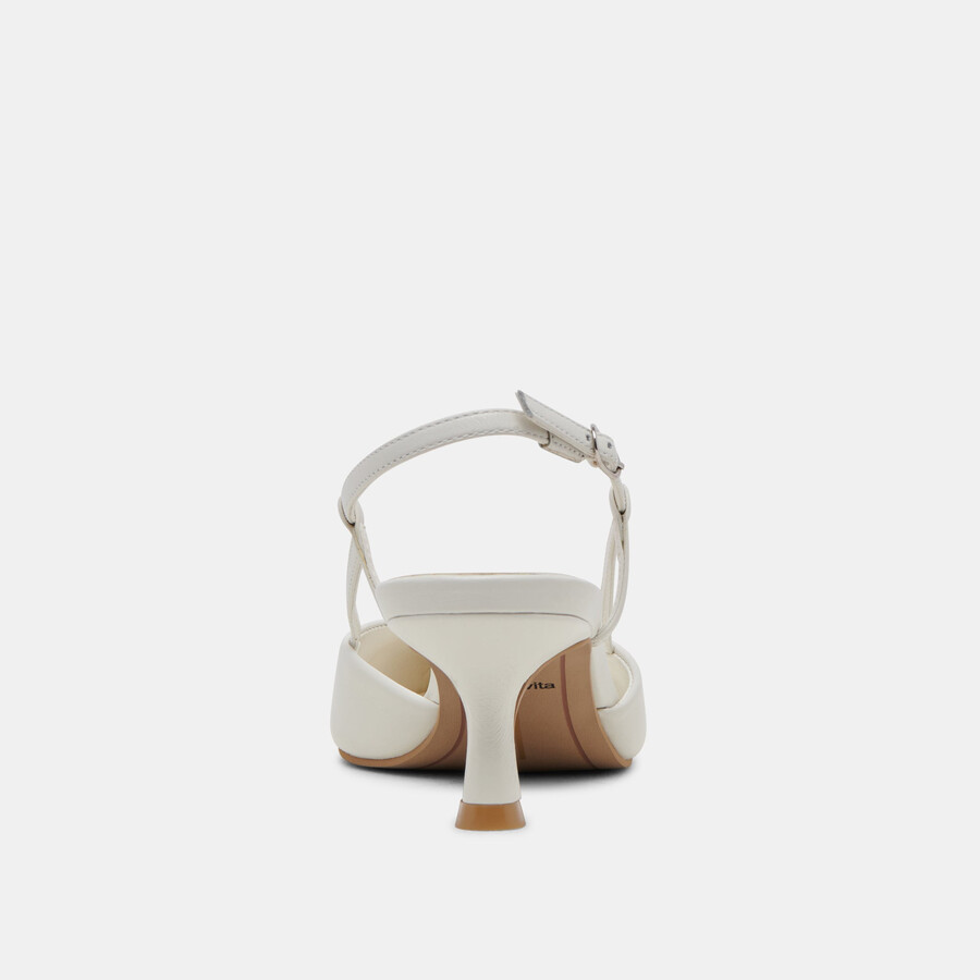 odela heels pelle bianca