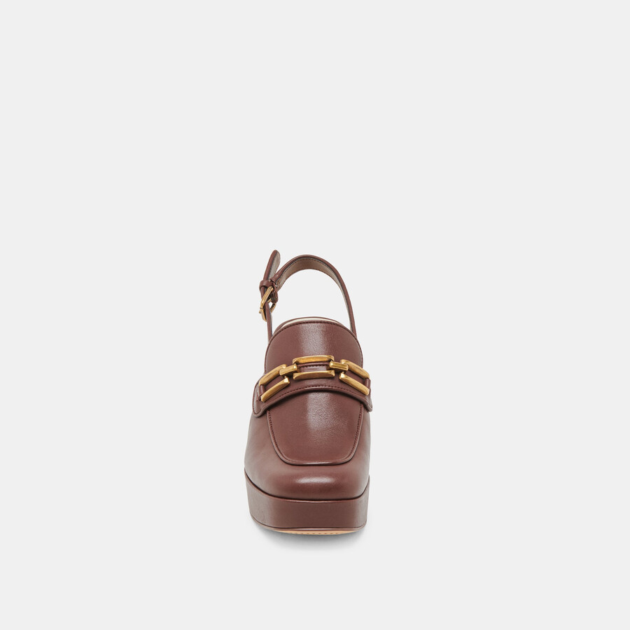 sirus heels in pelle color cioccolato