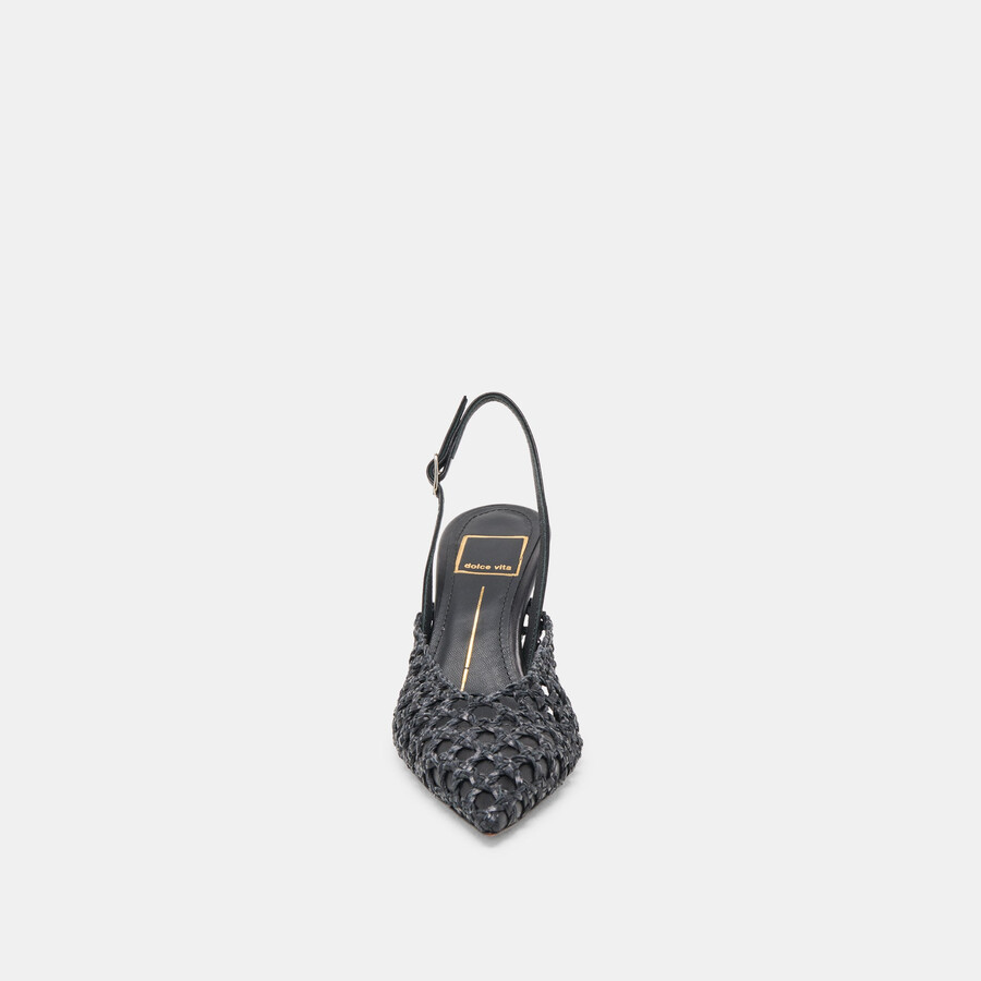 gloria heels nero intrecciato