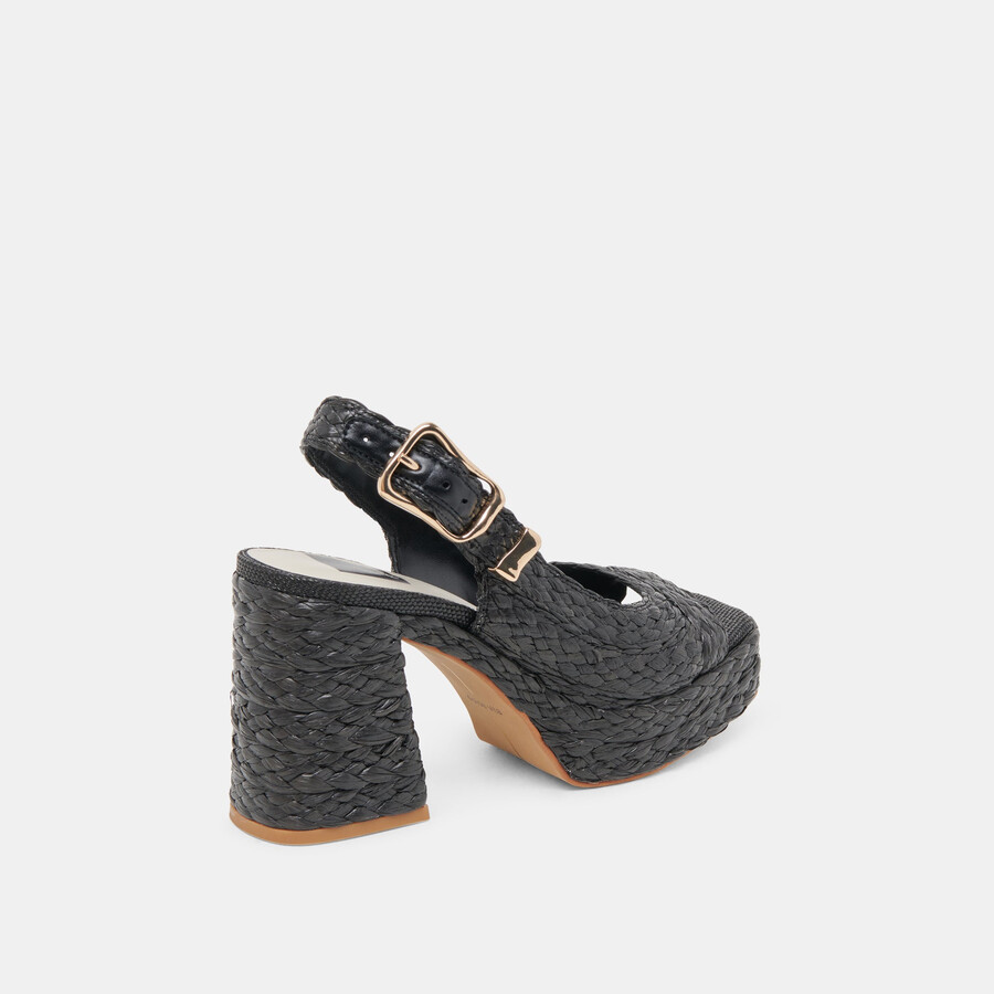 tacchi flores onyx rafia