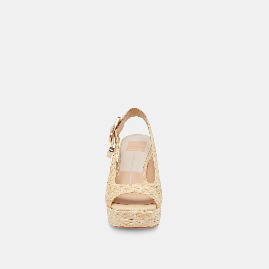 flores heels rafia naturale