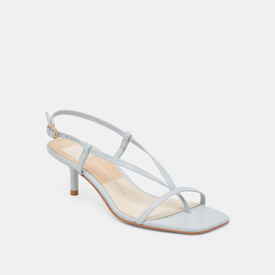tacchi laury in pelle blu ghiaccio