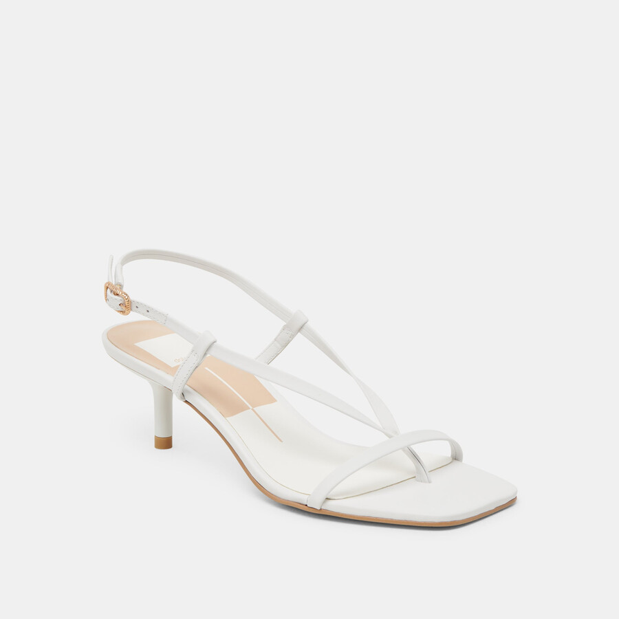 tacchi laury in vera pelle bianca