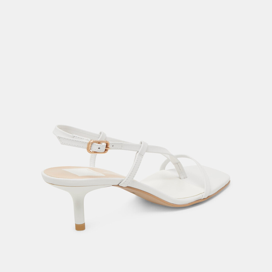 tacchi laury in vera pelle bianca