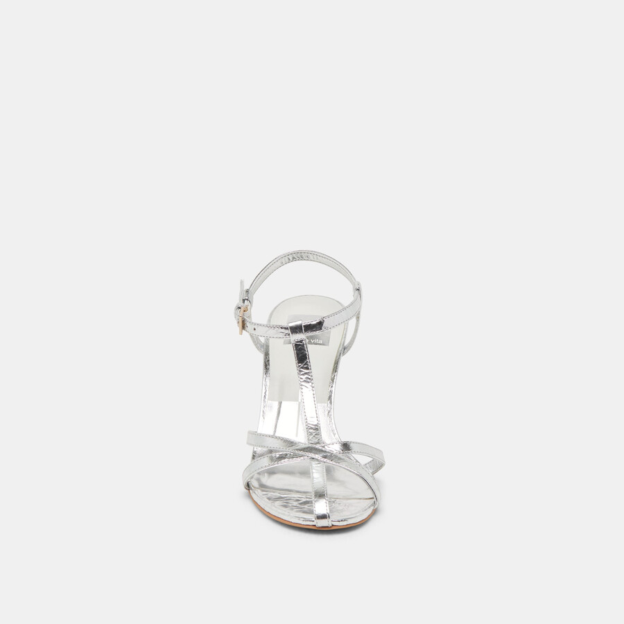 liane heels argento pelle invecchiata