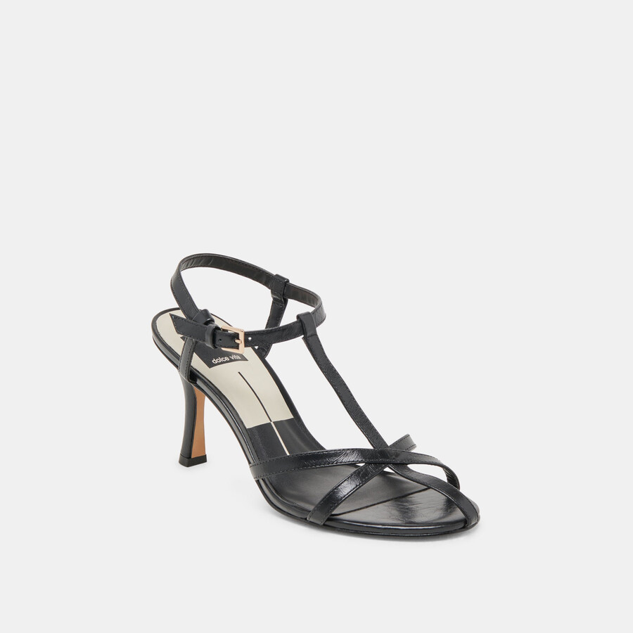 liane heels midnight crinkle patent
