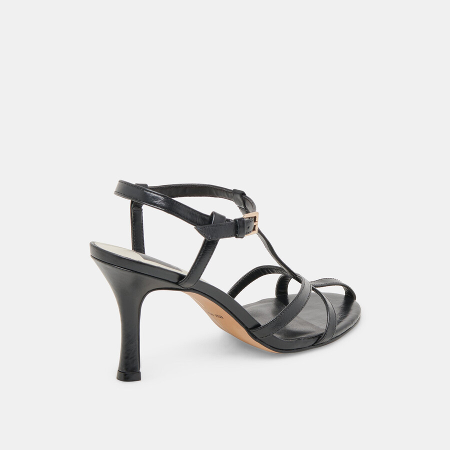 liane heels midnight crinkle patent