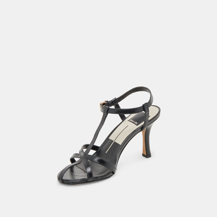 liane heels midnight crinkle patent