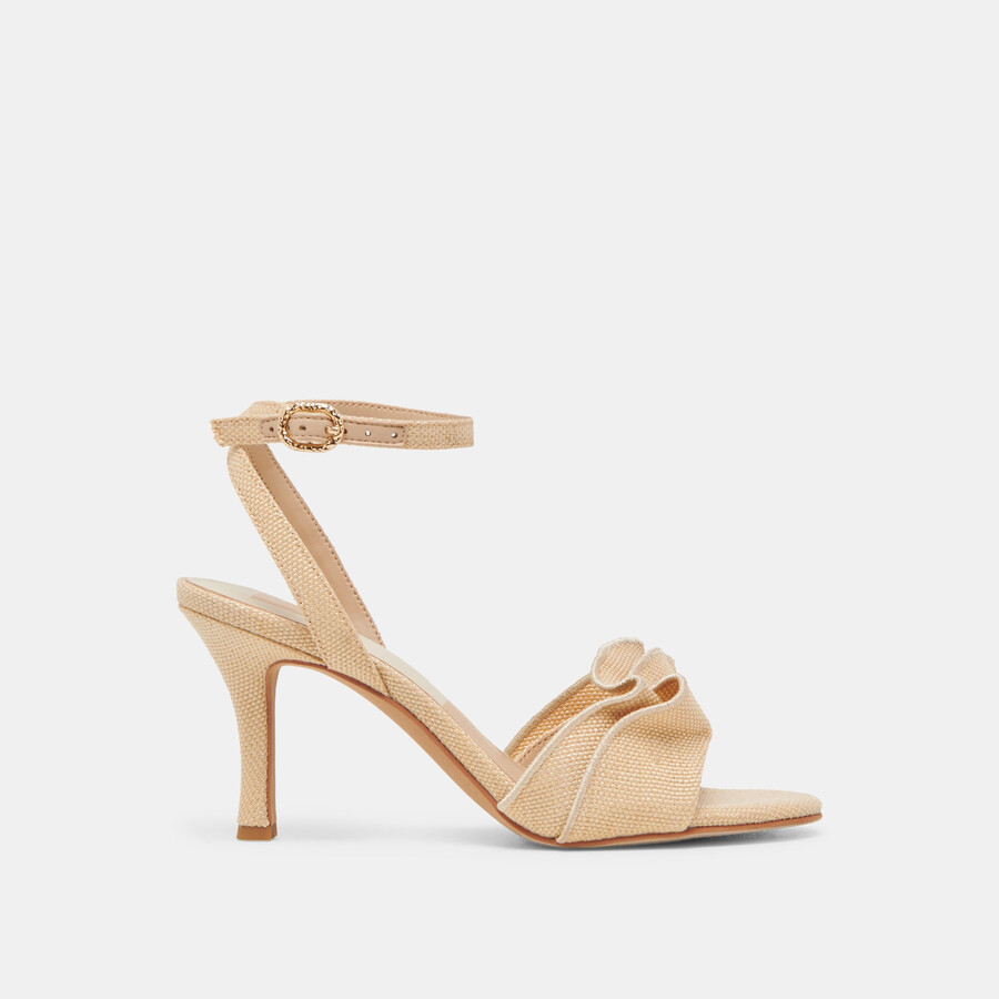 lunete heels lt rafia intrecciata naturale