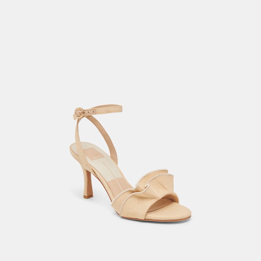 lunete heels lt rafia intrecciata naturale