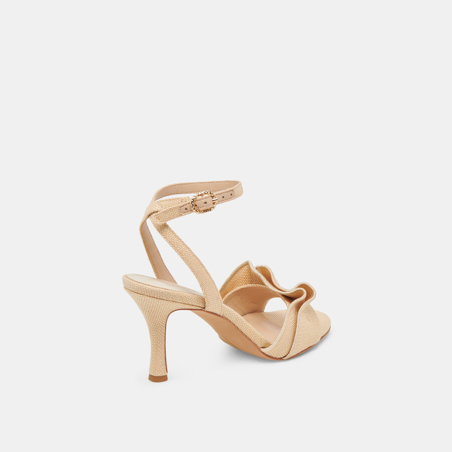 lunete heels lt rafia intrecciata naturale