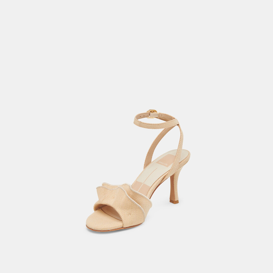 lunete heels lt rafia intrecciata naturale