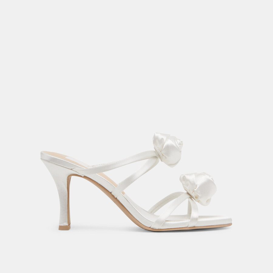 tacchi linzy true white satin