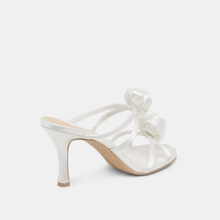 tacchi linzy true white satin
