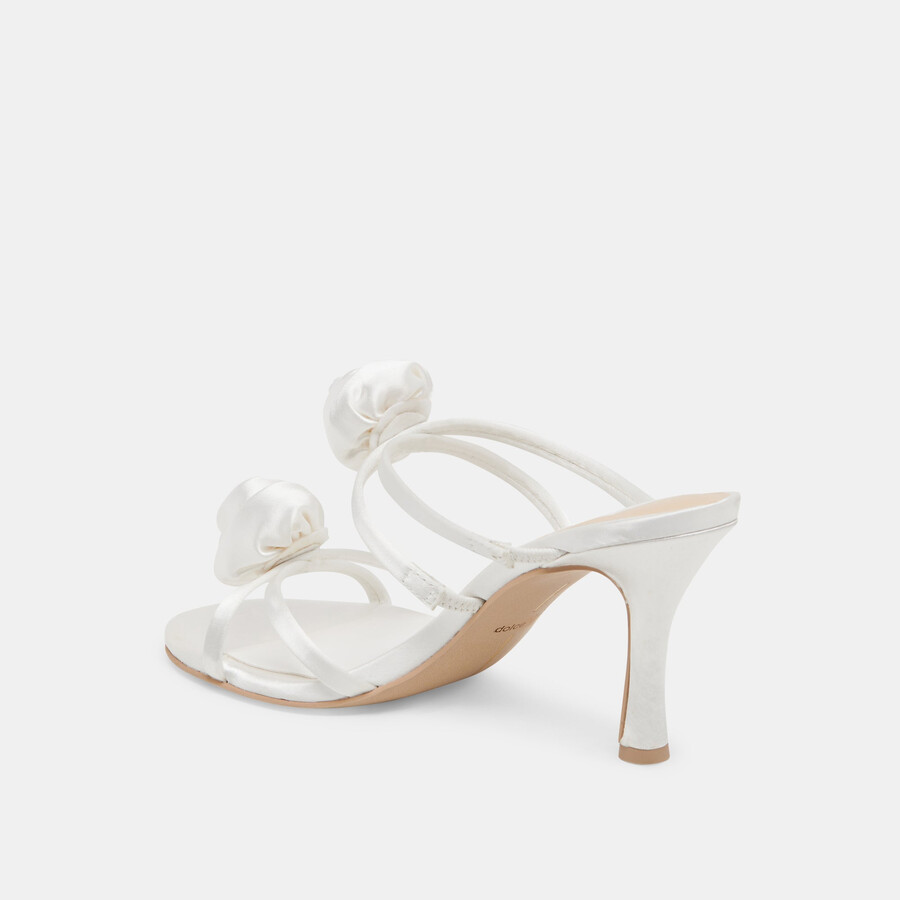 tacchi linzy true white satin