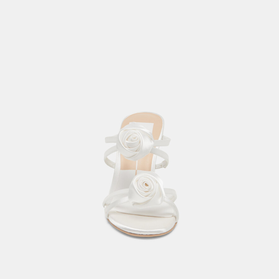 tacchi linzy true white satin
