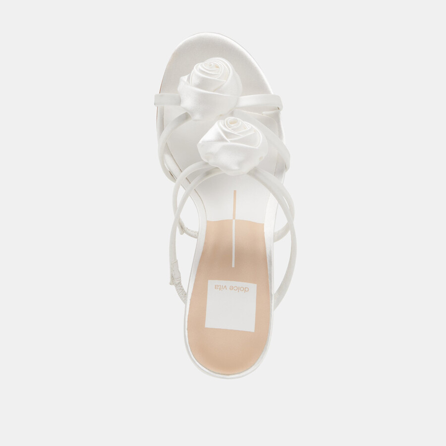 tacchi linzy true white satin
