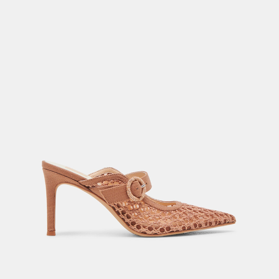 keekee heels saddle rafia intrecciata
