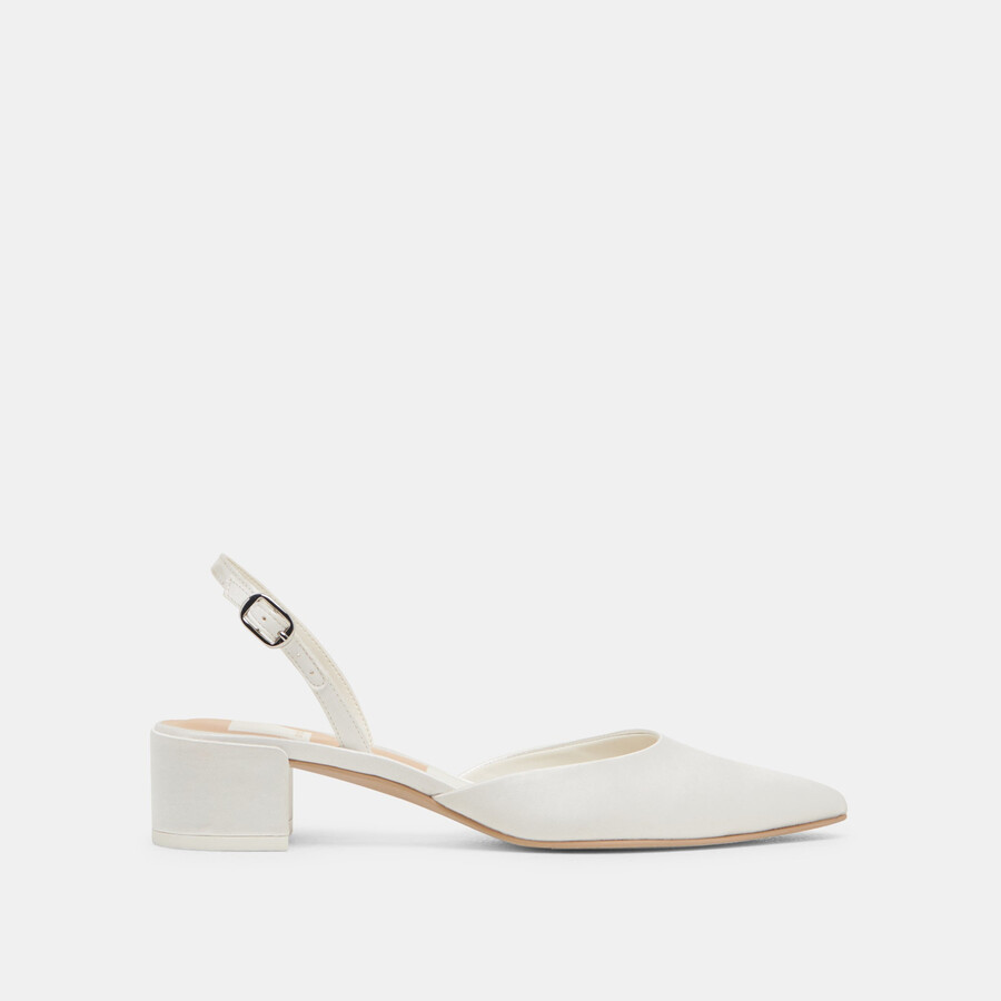 tacchi carel true white satin