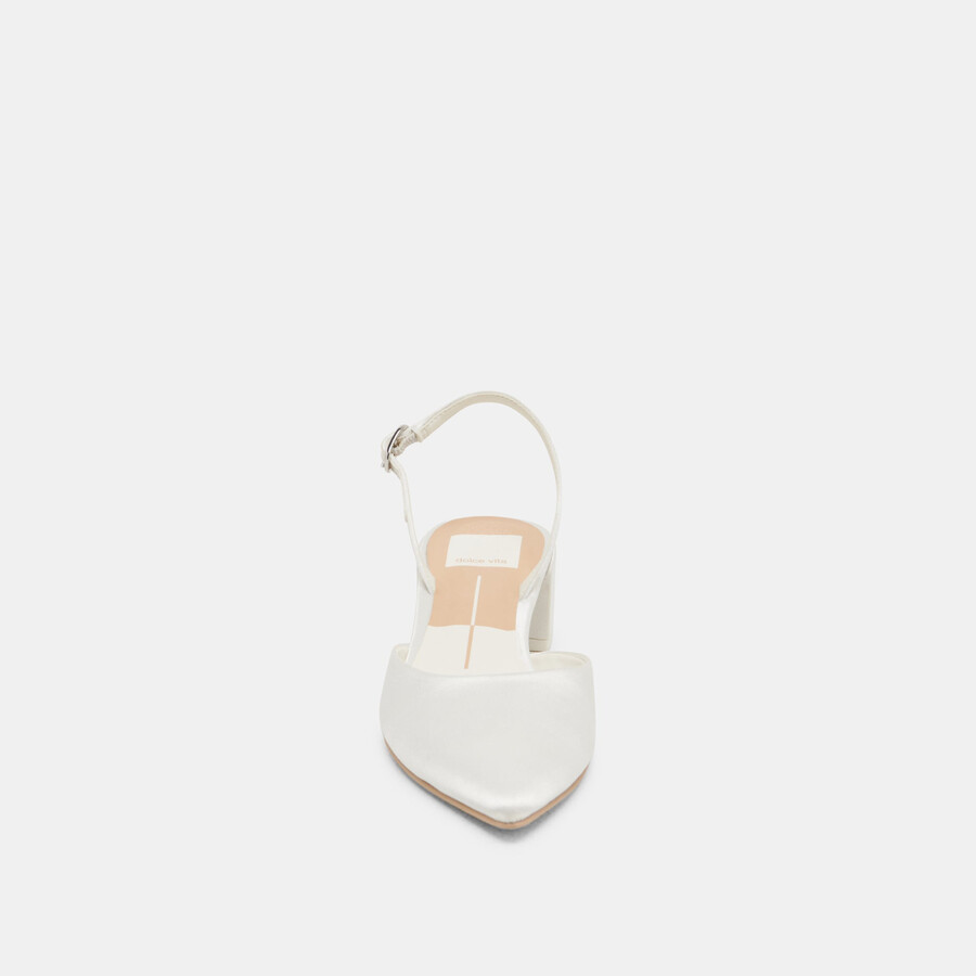 tacchi carel true white satin